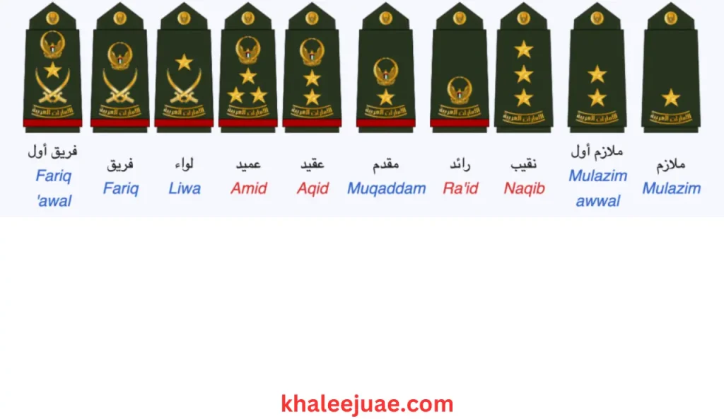 UAE Military Rank Structure Unveiled