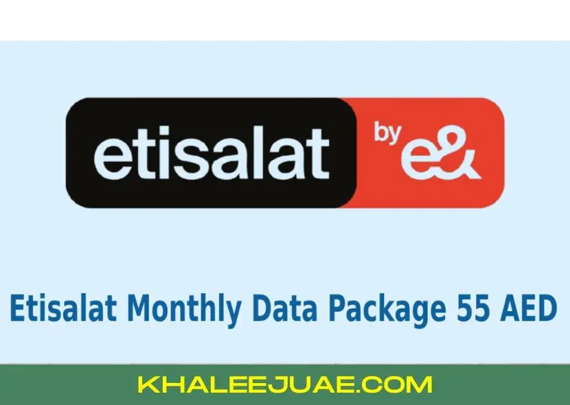 Etisalat Monthly Data Package 55 AED code and Activation Process