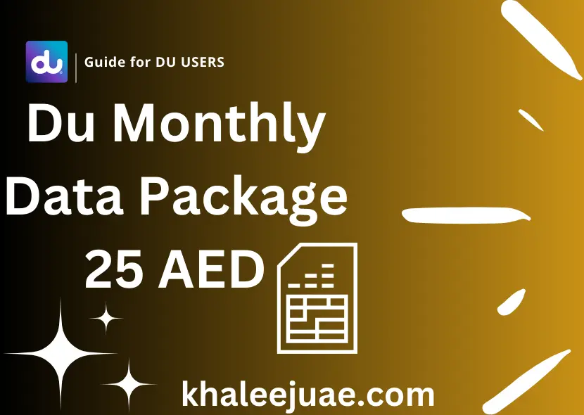 Du Monthly Data Package 25 AED – Best Non-Stop Bundle