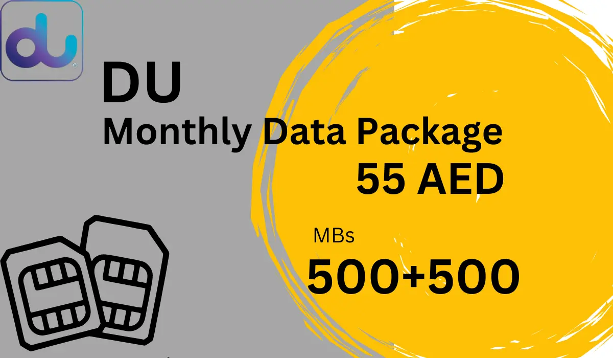 Du Best Monthly Data Package 55 AED