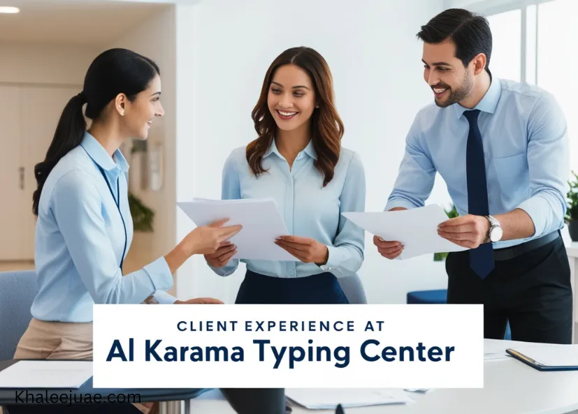 Client Experience at Al Karama Typing Center