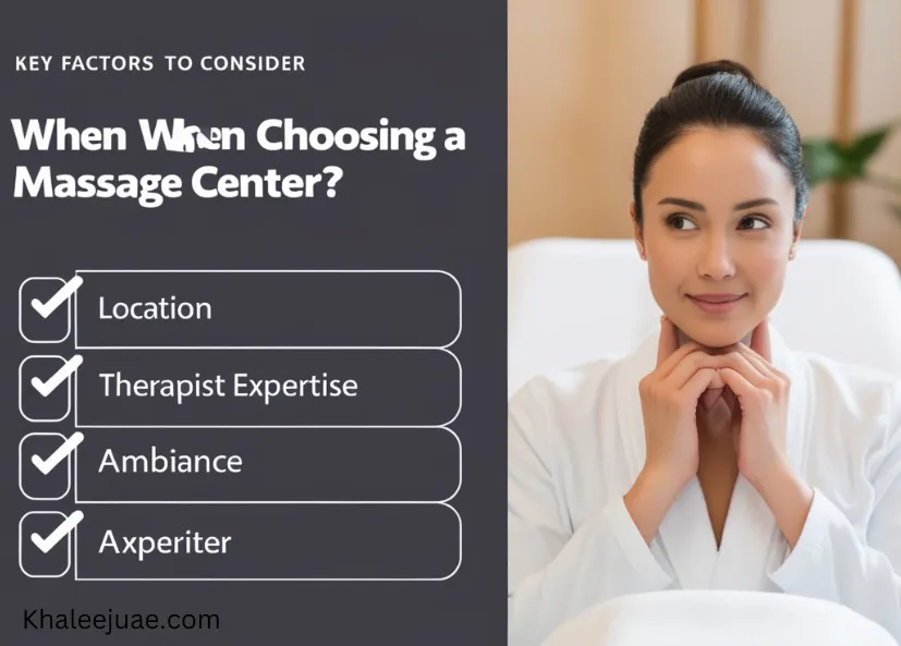 Factors to Consider When Selecting a Massage Center Near Karama Fish Market