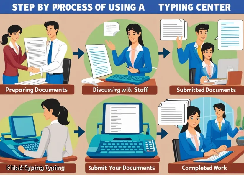 The Process of Using a Typing Center